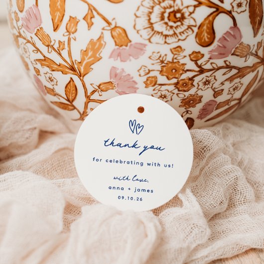 ブルードお洒落ードルハート結婚ズ フェイバータグ