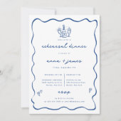 ブルードお洒落ードルリハーサルディナー 案内状 (正面)