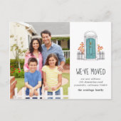 ブルードアの移動発表 案内ポストカード (正面)