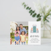 ブルードアの移動発表 案内ポストカード (スタンド正面)