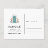 ブルードアの移動発表 案内ポストカード (裏面)