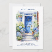 ブルードアの移動発表 案内状 (正面)