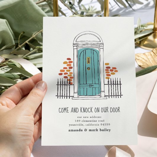 ブルードアの移動発表 案内状