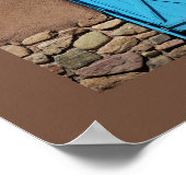 ブルードアアドビサンタフェニューメキシコ ポスター (角)