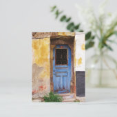 ブルードアオンザギリシャ島ミコノス ポストカード (スタンド正面)