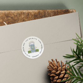 ブルードアホリデイ差出人住所 ラウンドシール