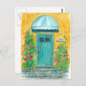 ブルードアマスタードイエロームービングコメント ポストカード (正面/裏面)