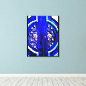 ブルードア キャンバスプリント (インサイチュ (ウッドフロア))