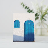 "ブルードア、モロッコ"、旅行写真はがき ポストカード (スタンド正面)