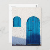 "ブルードア、モロッコ"、旅行写真はがき ポストカード (正面/裏面)