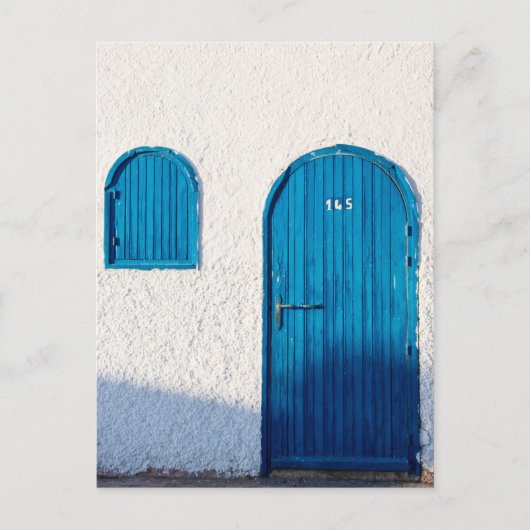 "ブルードア、モロッコ"、旅行写真はがき ポストカード (正面)