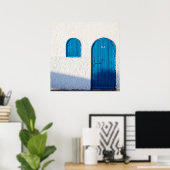 "ブルードア、モロッコ"、旅行写真ポスター ポスター (ホームオフィス)