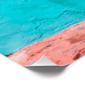 "ブルードア、モロッコ"、旅行写真ポスター ポスター (コーナー)