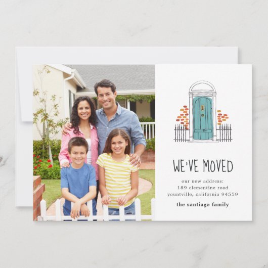 ブルードア |写真の移動のお知らせ 案内状 (正面)