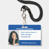 ブルードイットユーザーホームスクールカスタムの写真 バッジ (正面(ネックストラップ付))