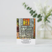 ブルードカッコいいア南西コートヤード木製ドア 名刺 (スタンド正面)