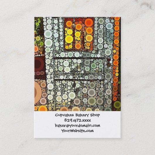 ブルードカッコいいア南西コートヤード木製ドア 名刺 (正面)