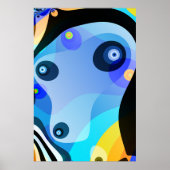 ブルードギー – Searer Fractal Art ポスター (正面)