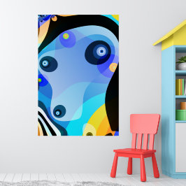 ブルードギー – Searer Fractal Art ポスター