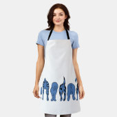 ブルードッグお尻 エプロン (着用した状態)