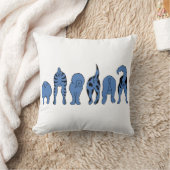 ブルードッグお尻 クッション (ブランケット)