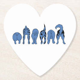 ブルードッグお尻 ペーパーコースター