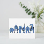 ブルードッグお尻 ポストカード (スタンド正面)