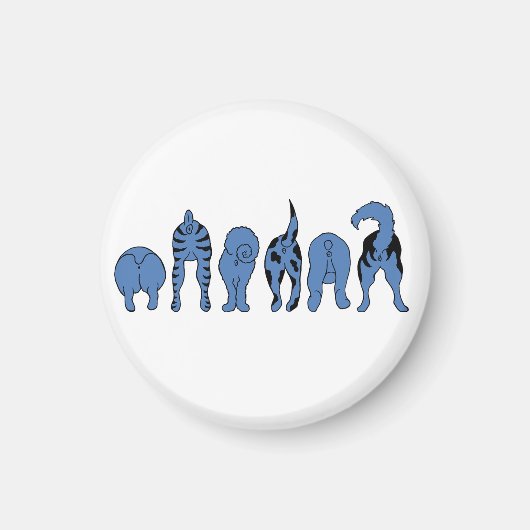 ブルードッグお尻 マグネット (正面)