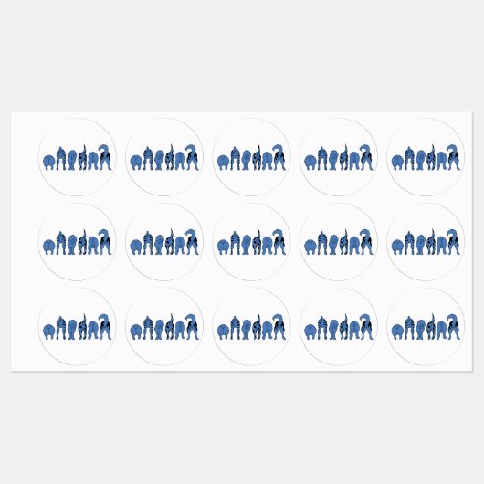 ブルードッグお尻 ラベル (シート)