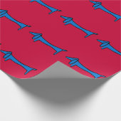 ブルードッグのクリスマスラップ ラッピングペーパー (角)