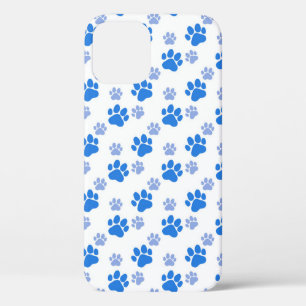 ブルードッグの足跡 かわいい動物好きのためのシンプルなデザイン 子犬 iPhone 12ケース