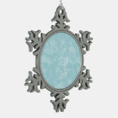 ブルードッグウッドフローラ スノーフレークピューターオーナメント (左)