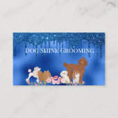 ブルードッググルーミンググリッターペットサービス 名刺 (正面)