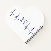 ブルードッグハートビートノートブック ノートブック (裏面)