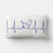 ブルードッグハートビートランバーピロー ランバークッション (正面)