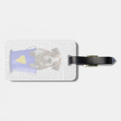 ブルードッグバケットのラブブルー ラゲッジタグ (裏面横)