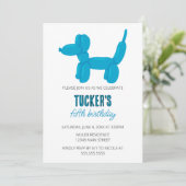 ブルードッグバルーンアニマルバースデーパーティー 招待状 (スタンド正面)