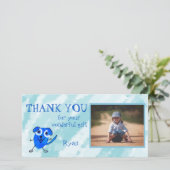 ブルードッグパーソナライズされたありがとう サンキューカード (スタンド正面)