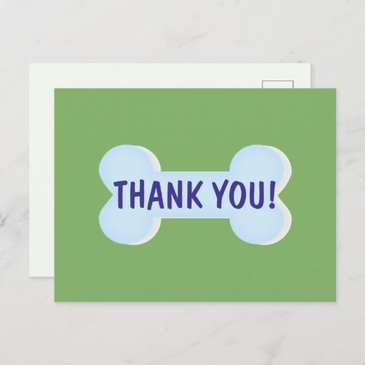 ブルードッグボーンありがとうはがき ポストカード (正面/裏面)