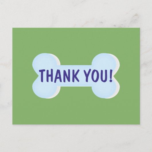 ブルードッグボーンありがとうはがき ポストカード (正面)