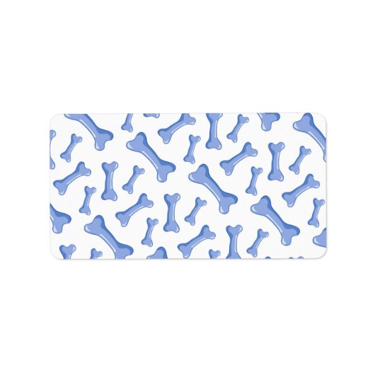 ブルードッグボーンズデリケートかわいい子犬の動物愛好家 ラベル (正面)