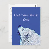 ブルードッグ・デモクラットが吠えるぞ！はがき ポストカード (正面/裏面)