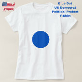 ブルードットアンチトランプ政治抗議民主党 Tシャツ