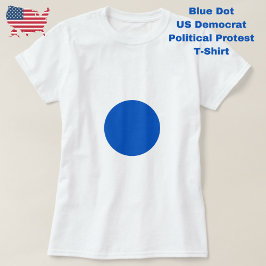 ブルードットアンチトランプ政治抗議民主党 Tシャツ