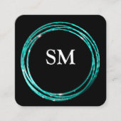 ブルードットサークルエレガンスクエア名刺 スクエア名刺 (正面)