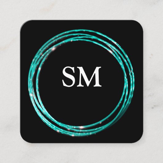 ブルードットサークルエレガンスクエア名刺 スクエア名刺 (正面)