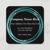 ブルードットサークルエレガンスクエア名刺 スクエア名刺 (裏面)