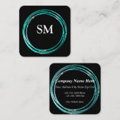 ブルードットサークルエレガンスクエア名刺 スクエア名刺 (正面/裏面)