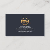 ブルードットシティムービング金ゴールド貨物ロジスティック引越し業者 名刺 (裏面)