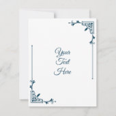 ブルードットマンダラハッピーバースデーカード カード (裏面)